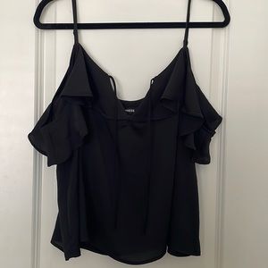 Express black crop top